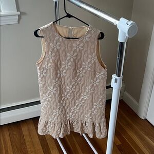 Elegant Cream Sleeveless Top